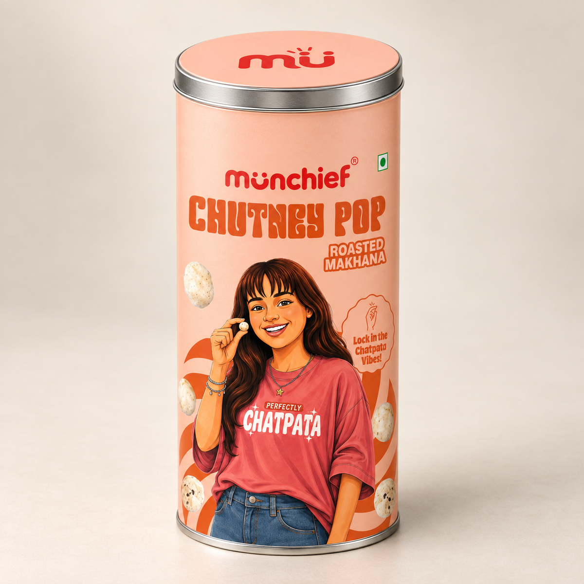 Chutney Pop Roasted Makhana 70 g tin